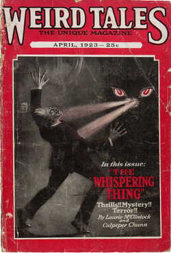 Weird Tales Magazine Cover  April 1923