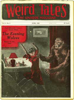 Weird Tales Magazine Cover  June 1923