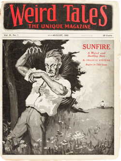 Weird Tales Magazine Cover  August 1923