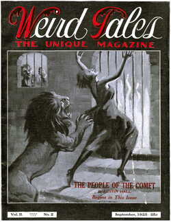 Weird Tales Magazine Cover  September 1923