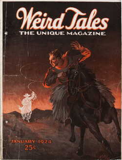 Weird Tales Magazine Cover  January 1924