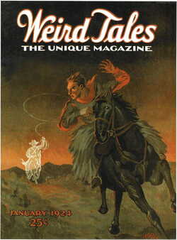 Weird Tales Magazine Cover  January 1924