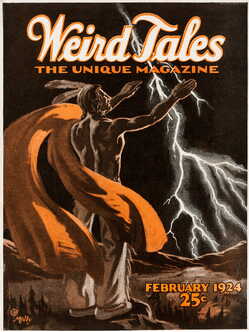 Weird Tales Magazine Cover February 1924