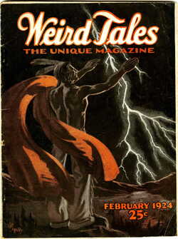 Weird Tales Magazine Cover February 1924