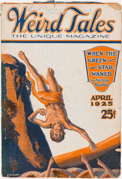 Weird Tales Magazine Cover April 1925