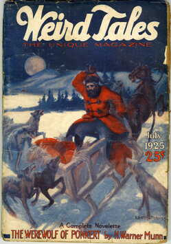 Weird Tales Magazine Cover  July 1925