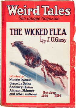 Weird Tales Magazine Cover  October 1925