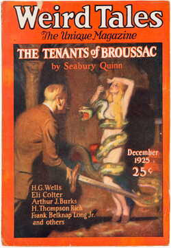 Weird Tales Magazine Cover December 1925
