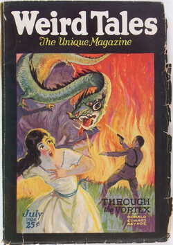 Weird Tales Magazine Cover July 1927