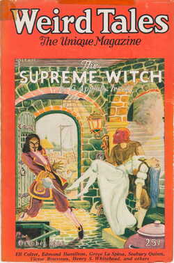 Weird Tales Magazine Cover October 1927