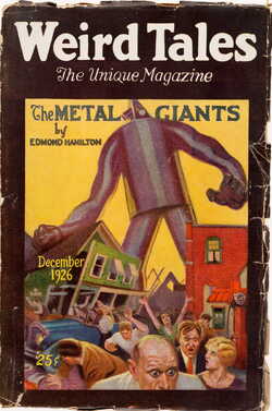 Weird Tales Magazine Cover December 1926